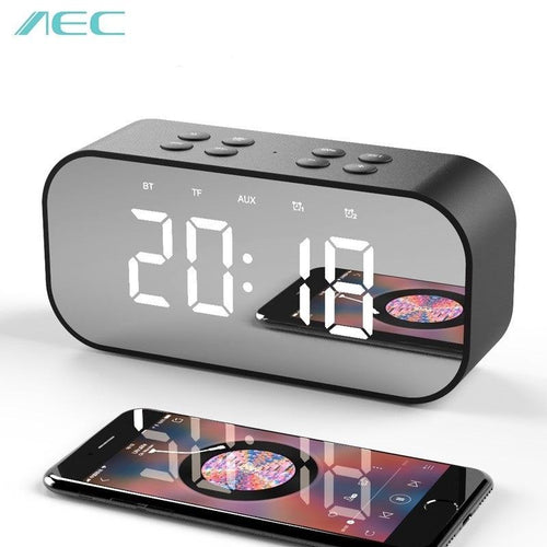 Portable Wireless Bluetooth Speaker / Time Alarm Clock