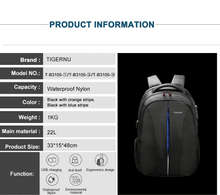 Load image into Gallery viewer, Tigernu Anti Theft Backpack (TSA Locking)