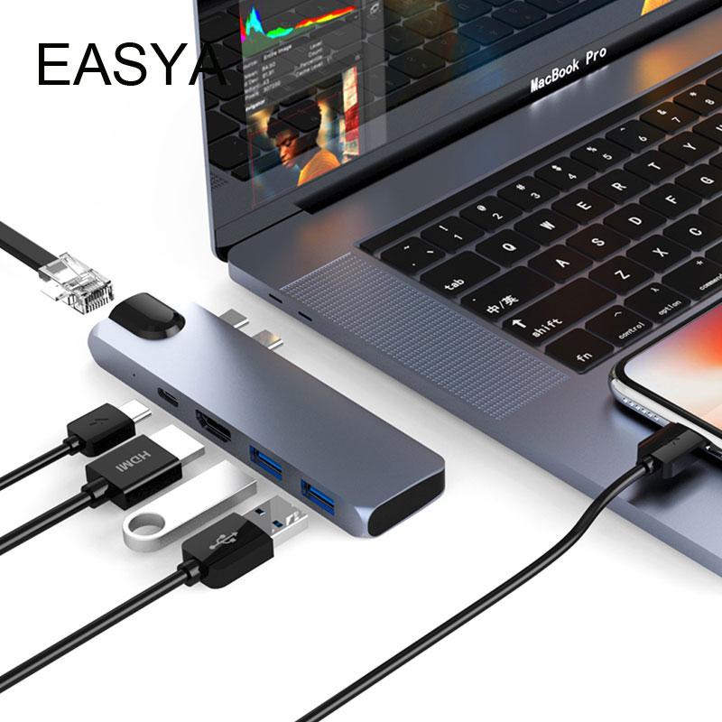USB-C DUO 7-in-2 Hub for MacBook Pro/Air 13